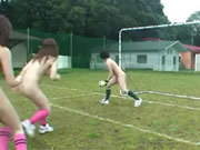 性感女足選手裸身練習手淫